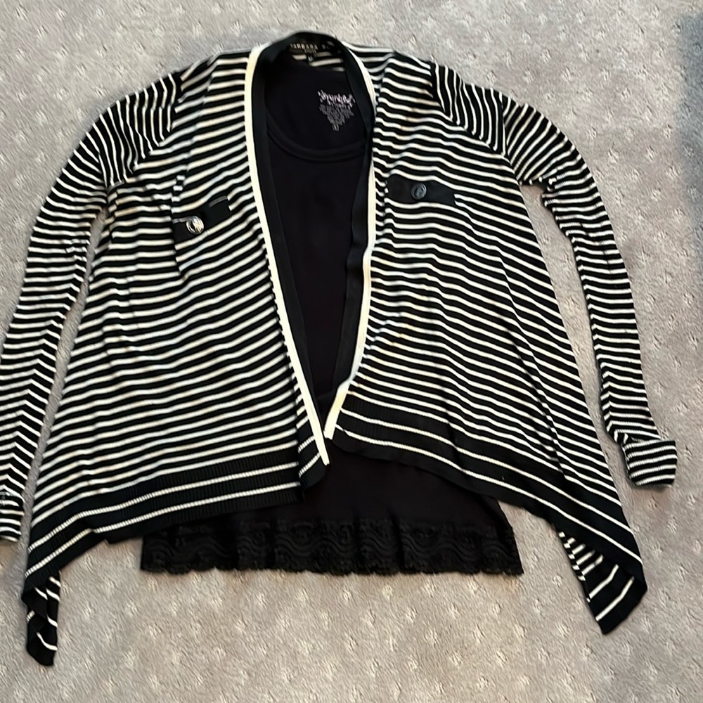 Barbara Bui cardigan and sleeveless top